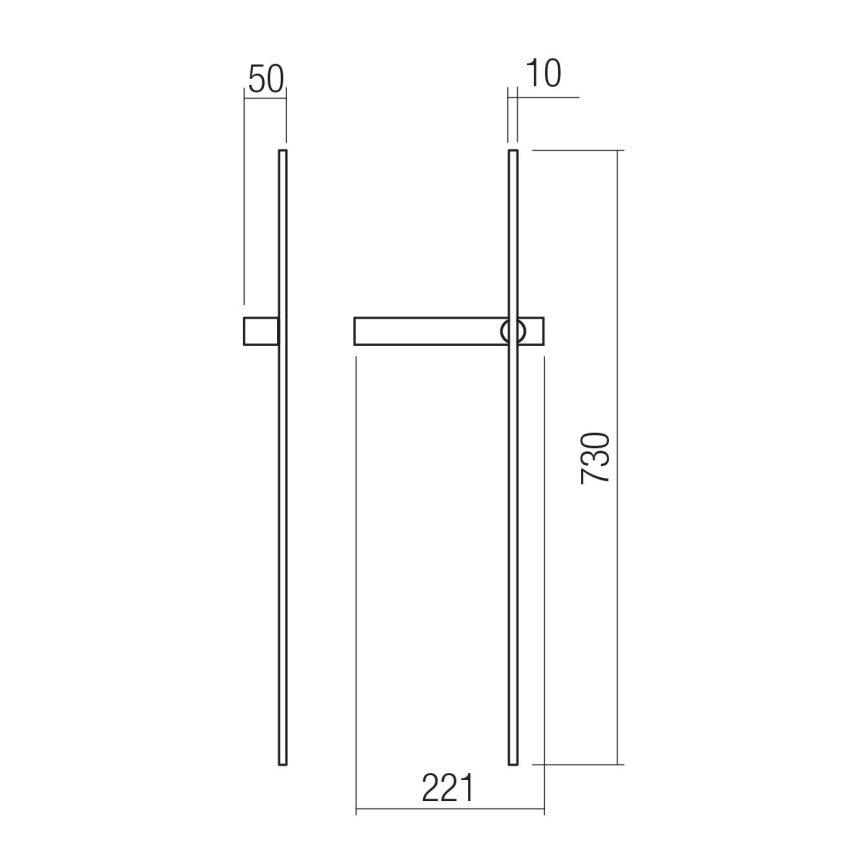 Redo 01-4672 - LED nástenné svietidlo TANGENT LED/6W/230V 2700/2850/3000K CRI 90 zlaté