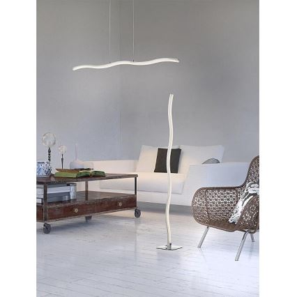 Redo 01-893 - Závesný LED luster PULSE na lanku LED/23,1W/230V, matný chróm