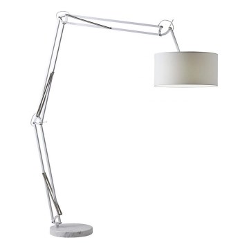 Redo 02-385 - Stojacia lampa AZAR 1xE27/42W/230V biela/chróm