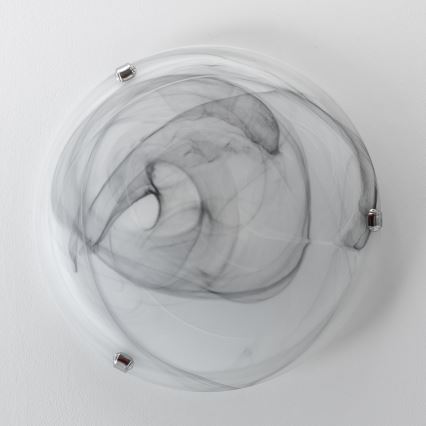 Redo 05-393 - Stropné svietidlo VIRGINIA 2xE27/42W/230V priemer 40 cm sivé