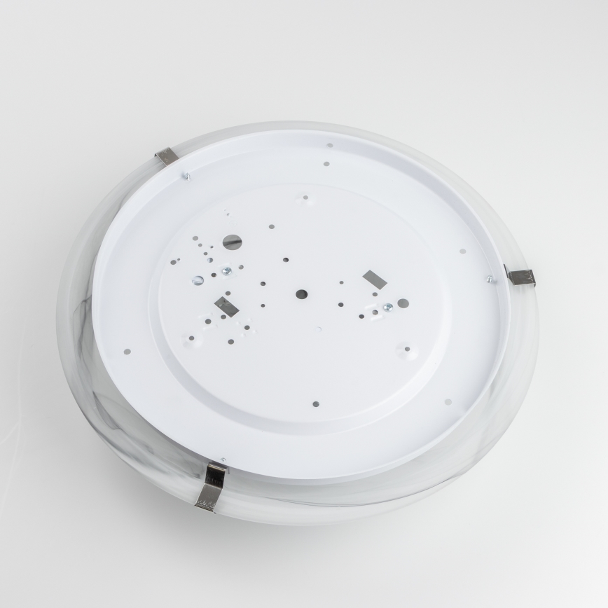 Redo 05-393 - Stropné svietidlo VIRGINIA 2xE27/42W/230V priemer 40 cm sivé