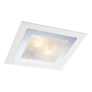 Redo 05-828 - Stropné svietidlo SPECTRE 1xE14/28W/230V 30x30 cm lesklý chróm/biela