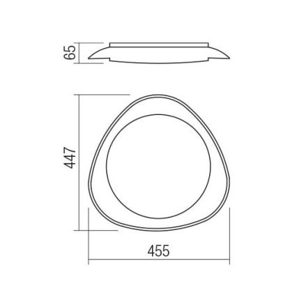 Redo 05-922 - LED Stropné svietidlo VERENA LED/24W/230V antracit