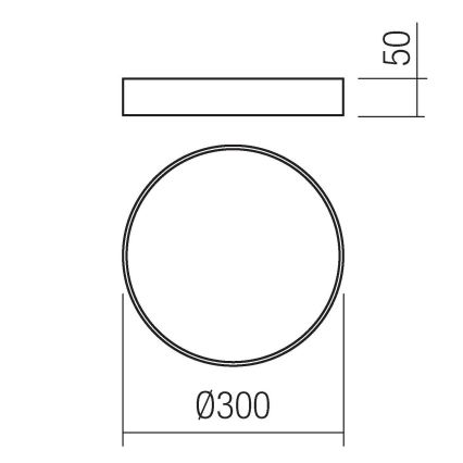 Redo 05-929 - LED Stropné svietidlo KNOB LED/24W/230V 3000K-6500K 30 cm zlatá