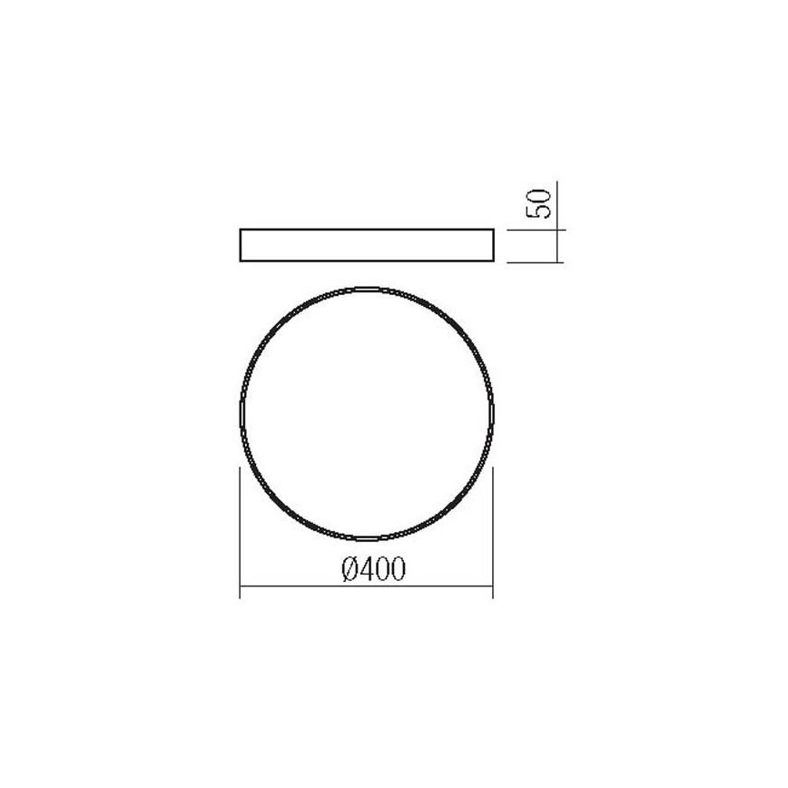 Redo 05-931 - LED Stropné svietidlo KNOB LED/36W/230V 3000K-6500K 40 cm biela