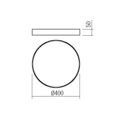 Redo 05-932 - LED Stropné svietidlo KNOB LED/36W/230V 3000K-6500K 40 cm zlatá