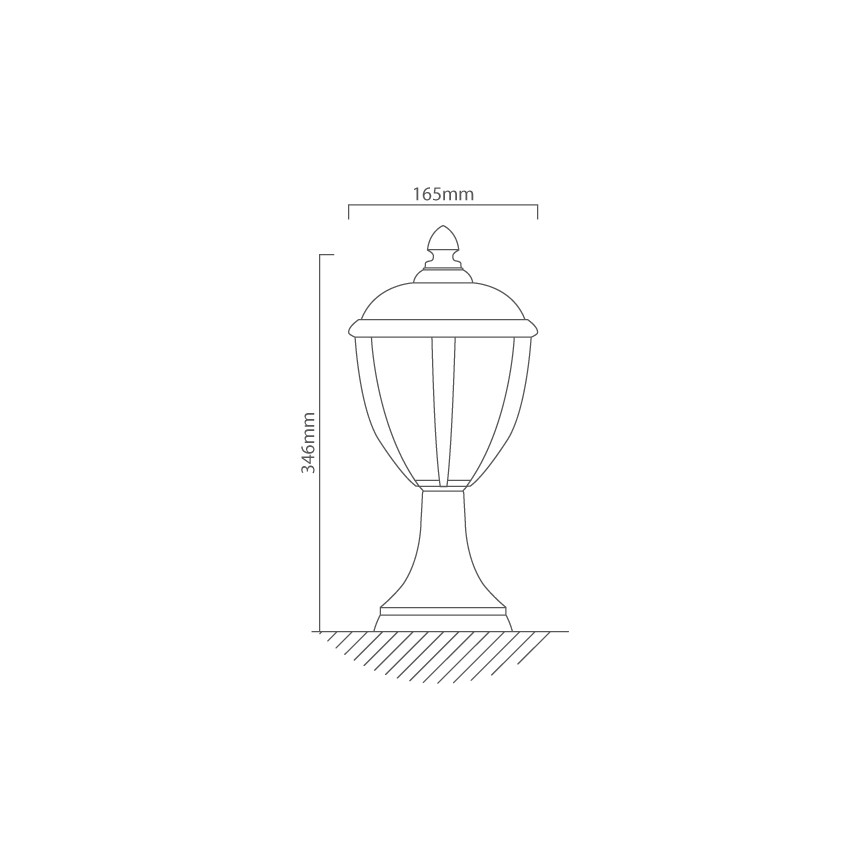 Redo 2604-3K BL - LED Vonkajšia lampa UNITE LED/6,5W/230V IP44