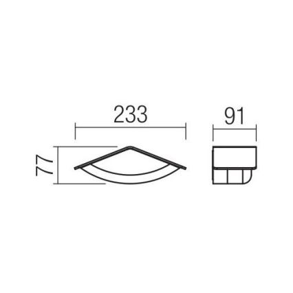 Redo 90002 - LED Vonkajšie nástenné svietidlo CHALET 1xLED/8W/230V IP54