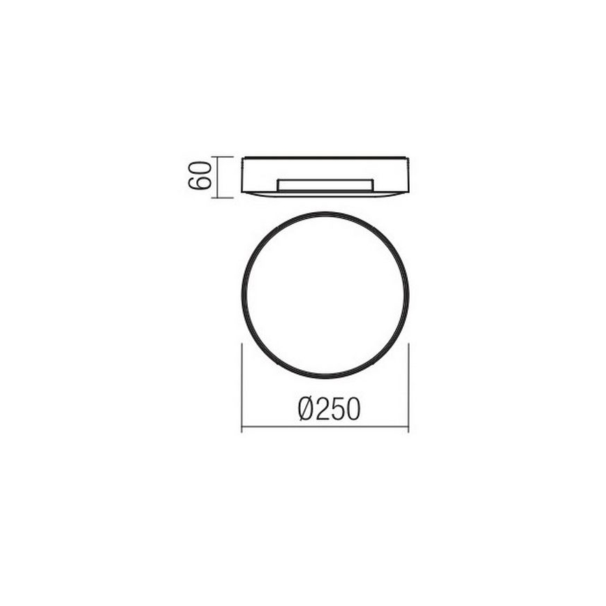Redo 90005 - LED vonkajšie stropné svietidlo SKOR LED/16W/230V IP54