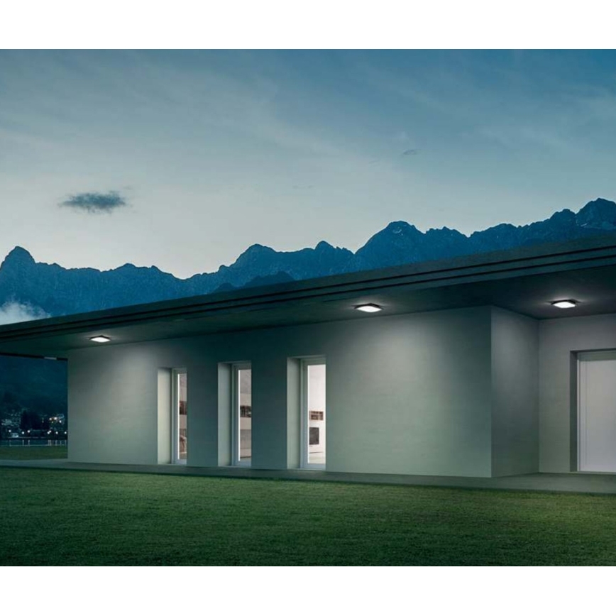 Redo 90007 - LED Vonkajšie stropné svietidlo TALLIN LED/21W/230V 24,5x24,5 cm IP54 antracit