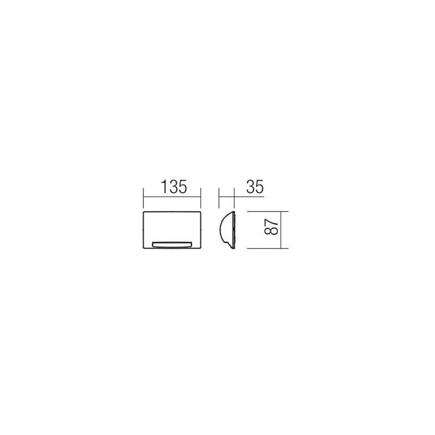 Redo 90009 - LED Vonkajšie orientačné svietidlo TAMPA LED/11W/230V IP54 biele