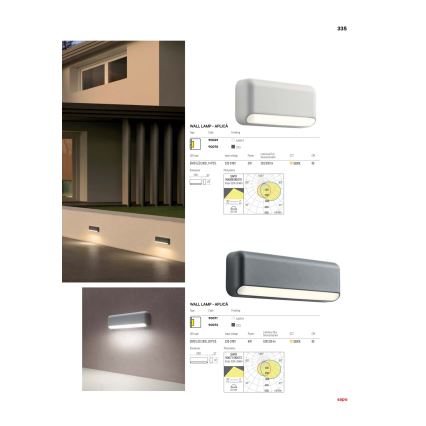 Redo 90070 - LED Vonkajšie nástenné svietidlo SAPO 1xLED/3W/230V IP65