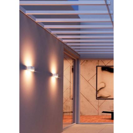 Redo 90095 - LED vonkajšie nástenné svietidlo PLANIT LED/10W/230V 3000K IP54 biela