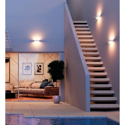 Redo 90095 - LED vonkajšie nástenné svietidlo PLANIT LED/10W/230V 3000K IP54 biela