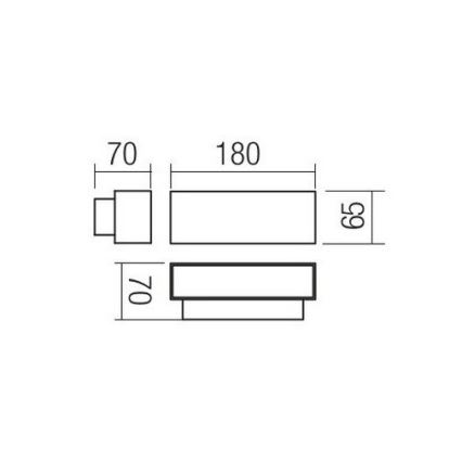Redo 90095 - LED vonkajšie nástenné svietidlo PLANIT LED/10W/230V 3000K IP54 biela