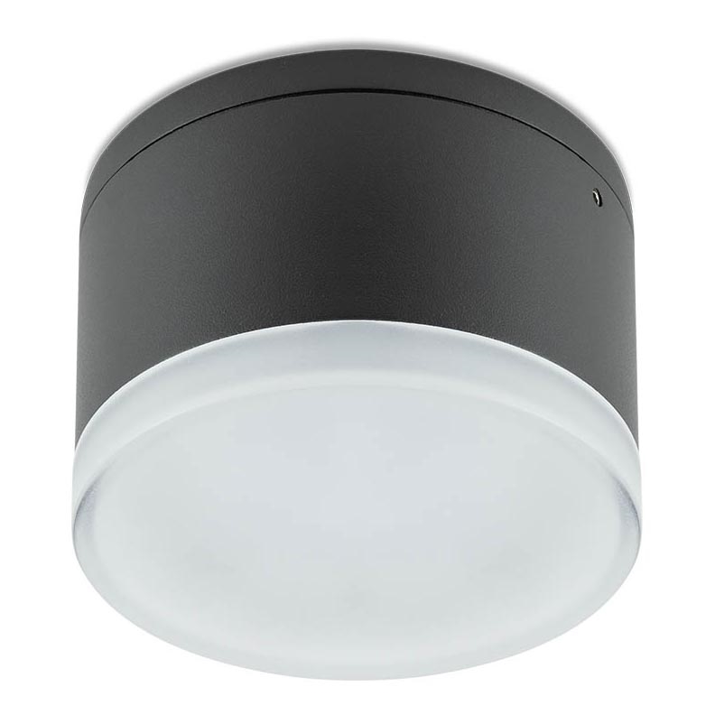 Redo 90107 - LED Vonkajšie stropné svietidlo AKRON 1xLED/9W/230V pr. 10,8 cm IP54
