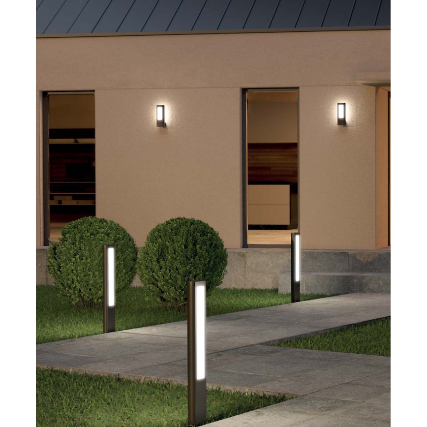 Redo 90125 - Vonkajšie LED svietidlo DOLMEN LED/12,44W/230V IP54 antracit