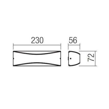 Redo 90126 - LED vonkajšie nástenné svietidlo AXEL LED/7W/230V 3000 IP65 antracit