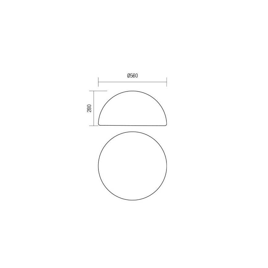 Redo 90169 - Vonkajšie svietidlo BLOB 1xE27/23W/230V priemer 56 cm IP65 biele