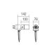Redo 90183 - Vonkajšia lampa PIT 1xGU10/35W/230V IP65
