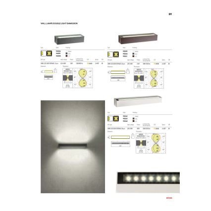 Redo 90261 - LED Vonkajšie nástenné svietidlo AROOS LED/21W/230V 3000K IP65 hnedá