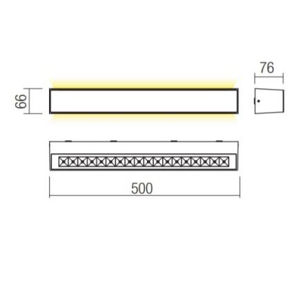 Redo 90261 - LED Vonkajšie nástenné svietidlo AROOS LED/21W/230V 3000K IP65 hnedá