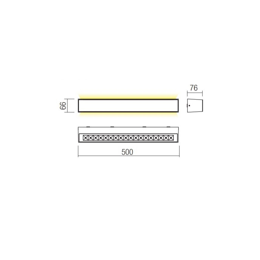 Redo 90261 - LED Vonkajšie nástenné svietidlo AROOS LED/21W/230V 3000K IP65 hnedá