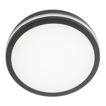 Redo 90290 - LED Vonkajšie stropné svietidlo so senzorom ISOLA LED/24W/230V pr. 26 cm 3000/4000/6500K IP54 antracit
