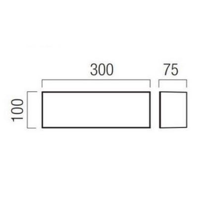 Redo 90328 - LED Vonkajšie nástenné svietidlo KODIAK LED/12W/230V IP65 biela