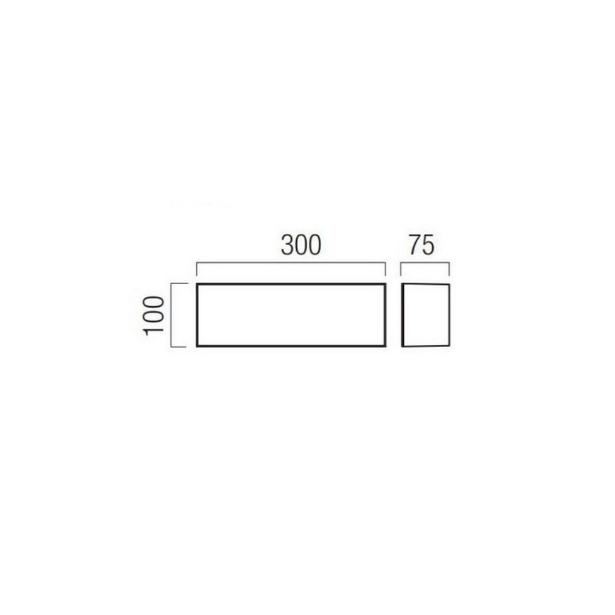 Redo 90329 - LED vonkajšie nástenné svietidlo KODIAK LED/12W/230V 4000K 30 cm IP65 biela
