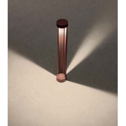 Redo 90366 - vonkajšie LED svietidlo ZEUS, 11,5 W, 230 V, 3000 K, 75 cm, IP54, hnedé