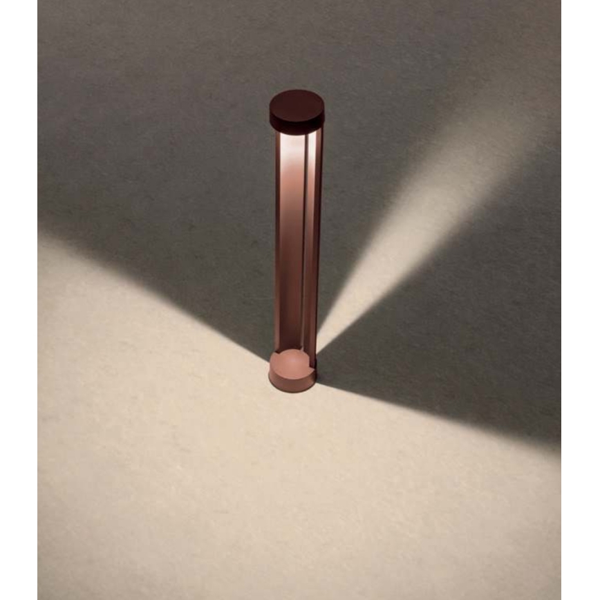 Redo 90366 - vonkajšie LED svietidlo ZEUS, 11,5 W, 230 V, 3000 K, 75 cm, IP54, hnedé