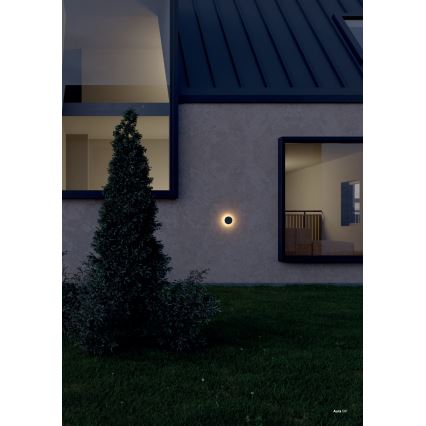 Redo 90369 - LED vonkajšie nástenné svietidlo AURA LED/8W/230V 3000K IP65 antracit