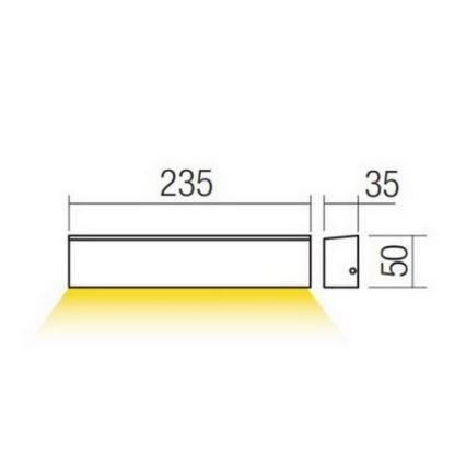 Redo 90394 - LED Vonkajšie nástenné svietidlo OMNIA LED/12W/230V 3000K IP54 šedá