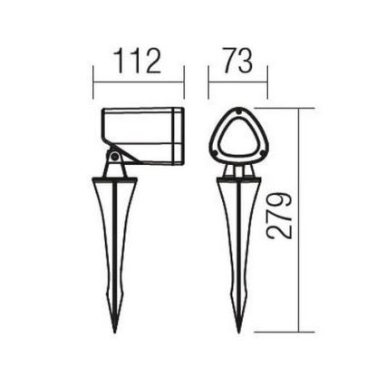 Redo 9041 - LED Vonkajšie svietidlo FELIX LED/7W/230V IP65 3000K