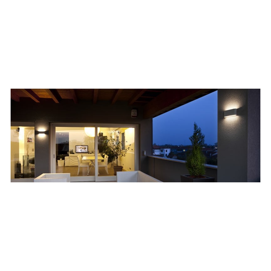 Redo 90452 - LED vonkajšie nástenné svietidlo KLIPPE LED/24W/230V 3000K IP54 antracit