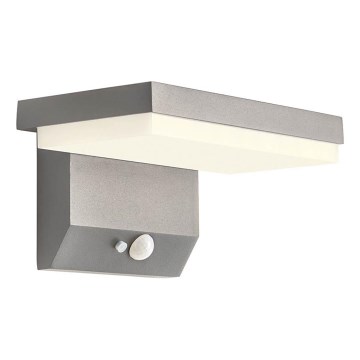 Redo 90535 - LED Solárne nástenné svietidlo so senzorom TAIYO LED/2W/3,7V 3000K 2200 mAh IP54 antracit