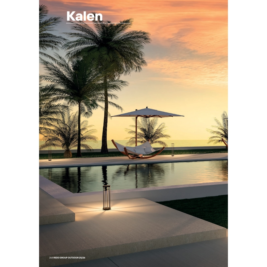 Redo 90579 - LED vonkajšie svietidlo KALEN LED/8W/230V 3000K 75 cm IP65 antracit