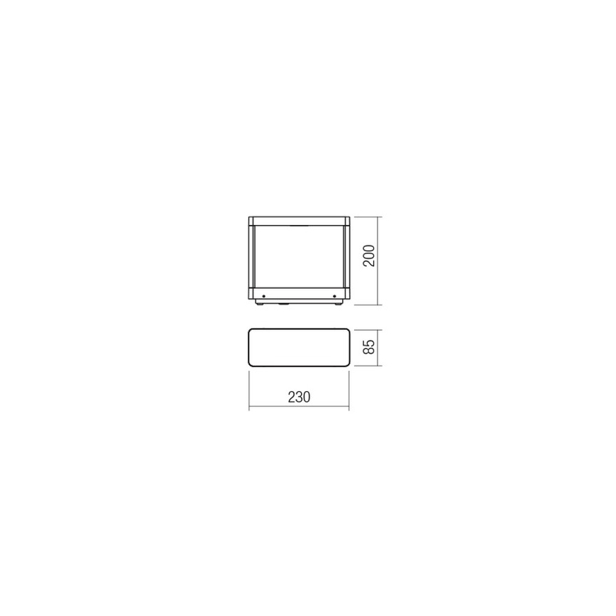 Redo 90580 - LED vonkajšie svietidlo WAKE LED/8W/230V 3000K 20 cm IP65 antracit