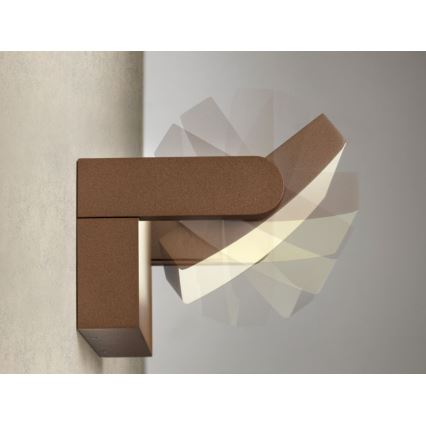 Redo 90588 - LED vonkajšie nástenné svietidlo so senzorom FLIP LED/20W/230V 3000K CRI 90 IP54 hnedé