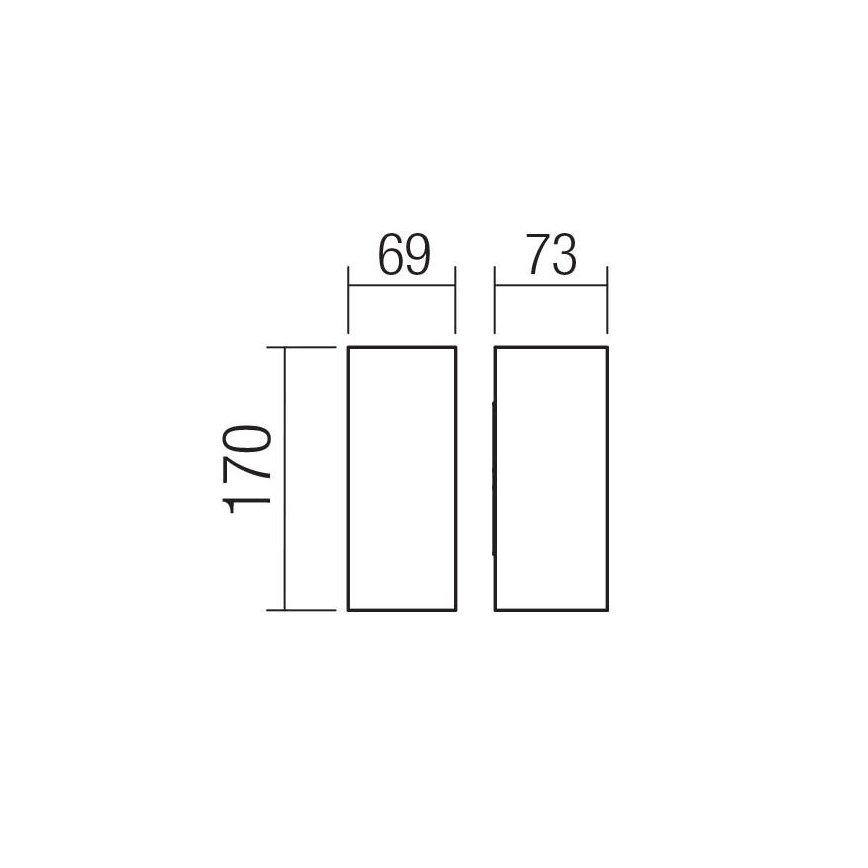 Redo 90636 - LED Vonkajšie nástenné svietidlo SONNY 2xLED/5W/230V 2200/3000/4000K IP54 antracit