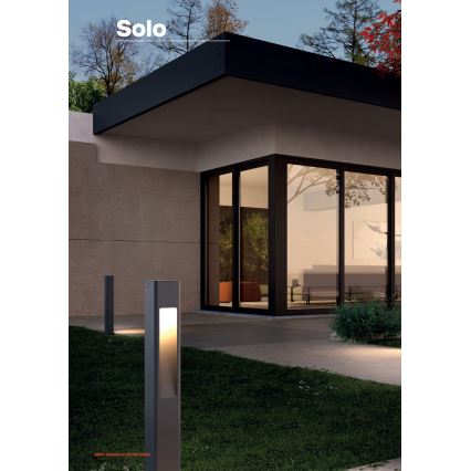 Redo 90672 - Vonkajšia lampa SOLO 1xGU10/35W/230V 70 cm IP65 antracitová