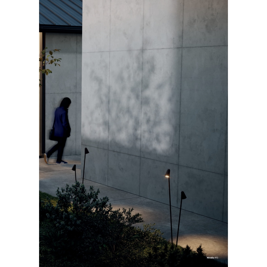 Redo 90711 - LED vonkajšie svietidlo NIVALIS 2xLED/6,9W/230V 3000K 110 cm IP65 antracit