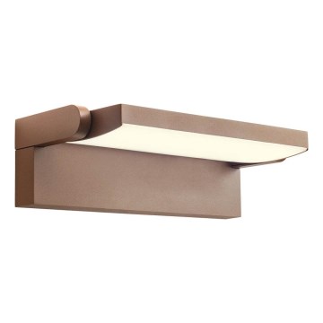 Redo 90716 - LED vonkajšie nástenné svietidlo FLIP LED/40W/230V 3000/4000/5000K CRI 90 IP54 hnedá