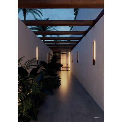 Redo 90870 - LED Vonkajšie nástenné svietidlo REFLEXA LED/6W/230V 3000K CRI 90 IP54 antracit