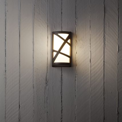 Redo 9097 - Vonkajšie nástenné svietidlo VORTEX 1xE27/42W/230V IP44 hnedé