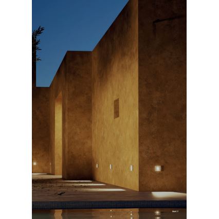 Redo 91195 - LED vonkajšie orientačné svietidlo BAST LED/2,5W/230V 3000K CRI 90 IP65 šedé