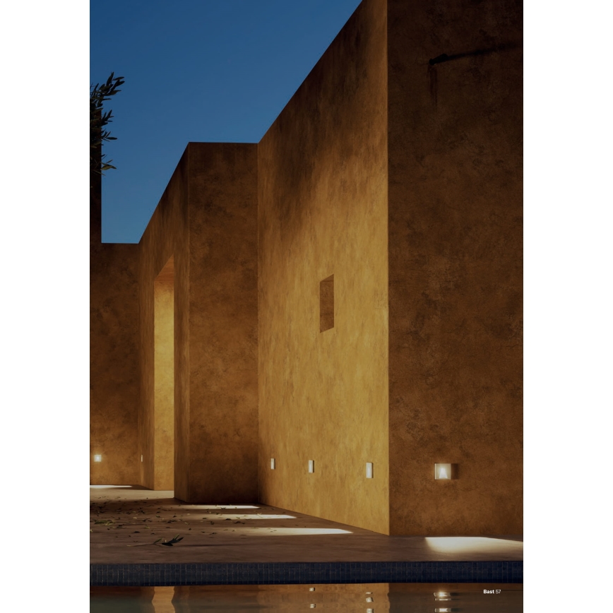 Redo 91195 - LED vonkajšie orientačné svietidlo BAST LED/2,5W/230V 3000K CRI 90 IP65 šedé