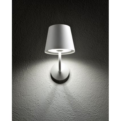 Redo 9124 - LED Vonkajšia nástenná lampa GIORGIO LED/7W/230V IP65 biela