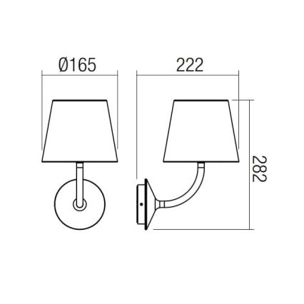 Redo 9124 - LED Vonkajšia nástenná lampa GIORGIO LED/7W/230V IP65 biela